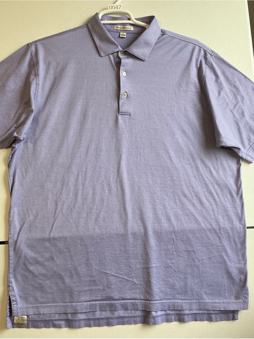 Peter Millar Polo Golf Shirt Lavender Polo Men Casual Shirt Classic Size XL